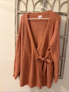 Isabel Maternity by Ingrid & Isabel Rust Wrap Tie Cardigan